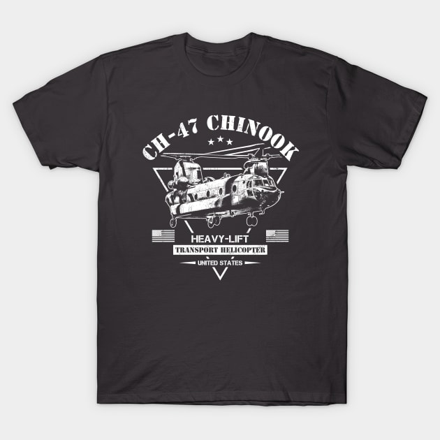 CH-47 Chinook T-Shirt by Military Style Designs